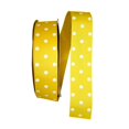 thumbnail image 1 of Reliant Ribbon 5202-640-09K 10.5 in. 50 Yards Grosgrain Aspirin Dots Ribbon, Lemon, 1 of 1