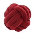 thumbnail image 3 of Round Knot Ball Pillow Round Photography Props for Home Decoration 22cm Red BLESIY almohada de bola de nudo, 3 of 8