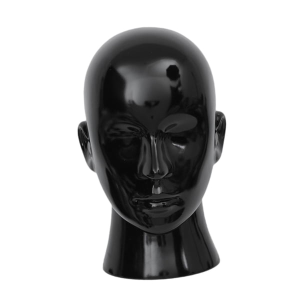 Soporte para cabeza de maniquí, soporte para exhibición de postizos, soporte para exhibición de pelucas, soporte para sombreros negro