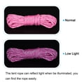 thumbnail image 4 of Unique Bargains 19.7FT 4mm Reflective Camping Guyline Rope Light Pink 4Pack with Cord Adjusters 4Pack, 1 Set, 4 of 6