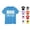 Sky Blue, variant on VOUZZA Boys Graphic Tees Baby Boys Big Brother Announcement Short Sleeve Tee Girls Tops Pullover Soft Cotton Graphic T Shirts Tops