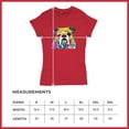 thumbnail image 5 of Tee Hunt Dean Russo Serious Bulldog T-Shirt Dog Best Friend Pet Paw Women's T-Shirt Tee, Red, Medium, 5 of 5