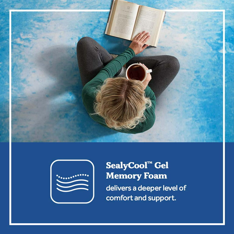 Sealy 2” SealyChill™ Gel Memory Foam Mattress Topper