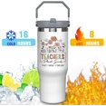 thumbnail image 3 of Teacher Tumbler Cup, 30oz Stainless Steel Teacher Travel Coffee Mug Cup, Best Teacher Gifts for Women & Teacher Appreciation Gifts for Birthday, Appreciation Week, Back To School, 3 of 6