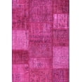 thumbnail image 1 of Ahgly Company Indoor Rectangle Patchwork Pink Transitional Area Rugs, 7' x 9', 1 of 4