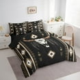 thumbnail image 3 of jejeloiu Vintage Bull Skull 7-Piece Bedding Comforter Set,Rustic Farmhouse Cabin King Bedding Sets,Bohemian Exotic Style Bed Sheets For Teens,Luxury Bedroom Decor Reversible, 3 of 8