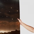thumbnail image 3 of PRATYUS Lighthouse Stars Australian Tonalism Quick-Drying Shower Curtain Set with Hooks, Chic Modern Bathroom Decor, 100% Polyester Fiber, Washable, Various Sizes 36x72, 3 of 7