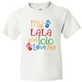 thumbnail image 3 of Inktastic Lala Lolo Loves Me Grandchild Youth T-Shirt, 3 of 5