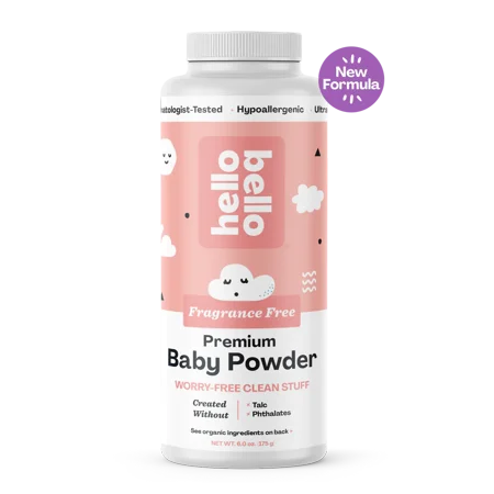 UPC: 0810084874288 | Hello Bello Organic Powder for Babies and Kids Hypoallergenic Nourishing Vegan Unscented -12.2 FL Oz