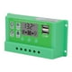 thumbnail image 3 of Controlador de carga solar PWM verde Pantalla grande LCD Controlador solar fotovoltaico PV 12 V 24 V 20 A, 3 of 10