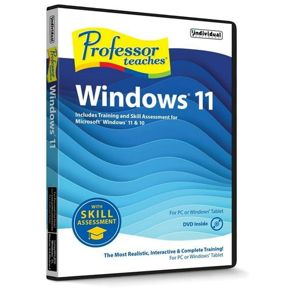 Professor Teaches Windows 11 with Skill Assessment PC DVD