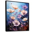 thumbnail image 2 of Designart "Cascading Blue Cornflowers I" Floral Floater Framed Wall Decor, 2 of 7