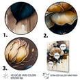 thumbnail image 3 of Designart Brown And Blue Rose Design Canvas Wall Art, 3 of 5