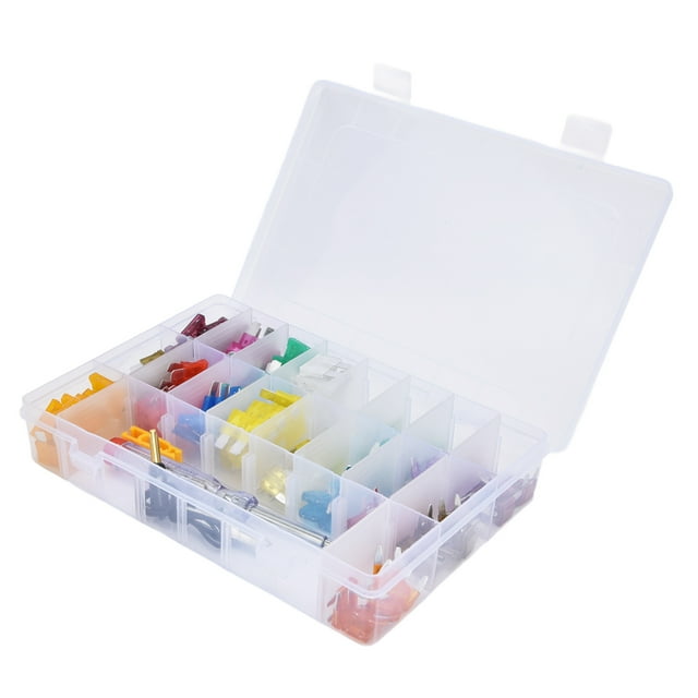 Fusible de cuchilla para automóvil, 180 piezas Fusible de cuchilla para automóvil Kit surtido de fusibles para automóvil Fusibles automotrices de tipo cuchilla Resistentes y duraderos