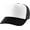 Black/White, variant on Classic Foam Front Mesh Back Trucker Hat Baseball Cap Plastic Adjustable Snapback