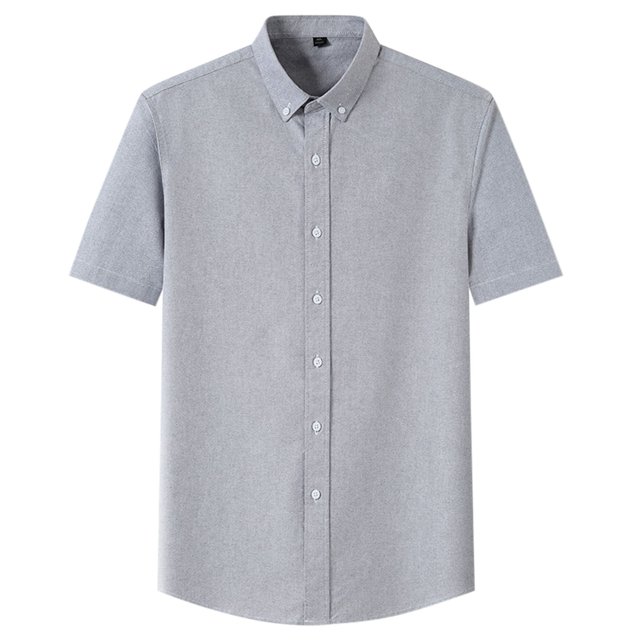 XDZJLR T-Shirts pour Hommes Manches Courtes Couleur Unie Boutonné Col Mode Décontracté Tops
