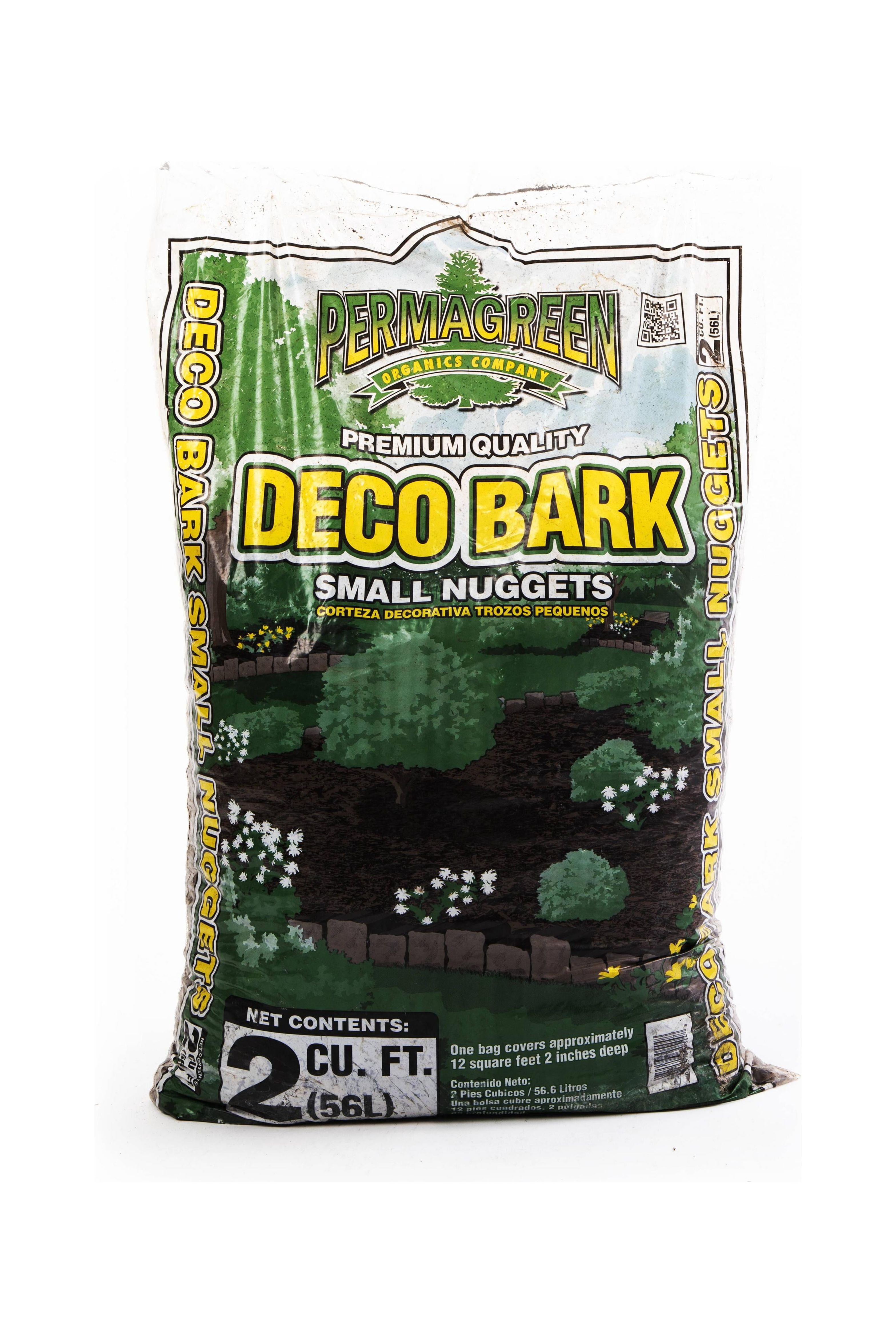 Permagreen Pine Bark Small Nugget Brown Mulch, 2 Cu. ft.
