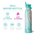 thumbnail image 2 of Swig Life 20oz Flip + Sip Bottle | Insulated Stainless Steel Water Bottle with Straw | Wanderlust, 2 of 5