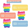 thumbnail image 4 of Big Jumbo Pop Its It Fidget, gigante Mega Push Bubble Popit Poppet Popper Figet, gran enorme Rainbow Poppit Pop-It Popet Game Sensory Figette para niños adultos (mariposa) Xemadio WMCH-287, 4 of 7