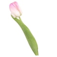 thumbnail image 3 of Opvise Lifelike 37cm Artificial Tulip Stems - Faux Silk Flowers for Home Decor, Weddings, Spring Parties, Reusable Vibrant Floral Arrangements Pink & Green, 3 of 8