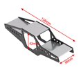 thumbnail image 5 of Reemplazos del cuerpo del chasis de aluminio 24 para Axial SCX24 90081 Crawler modelo DIY modificado Plata Hugo Carcasa del cuerpo del marco RC, 5 of 5