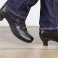 thumbnail image 5 of Gyexs Ankle Boots for Women Dressy Ankle Cowboy Boots Low Heel Western Cowboy Boots Zipper Casual Short Ankle Booties Z01 Black Size 6.5, 5 of 5