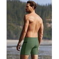 thumbnail image 3 of Ekouaer Men' Sqaure Leg Swim Brief Swimsuit Surfing Trunks Swimming Briefs Bathing Suit Quick Dry Swim Trunks, 3 of 5