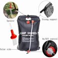 thumbnail image 3 of Découvrez la Douche Extérieure Ultime avec Notre Sac de Douche de Camping Portable 20L à Énergie Solaire, 3 of 4
