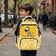thumbnail image 6 of FKELYI Schoolbag for Boys Kids Backpack 17 Inch School Bookbag with Multi-Pockets for Elementary Student Cartoon Zebra Print Casual Daypack Spacious Rucksack Travel Bag, 6 of 7