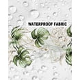 thumbnail image 5 of Pack of 2 Outdoor Pillow Covers, Watercolor Tropical Plants Palm Plantain Turtle Leaf Waterproof Square Throw Pillowcase Cushion Decorative Pillow Covers for Couch Patio Tent, 16x16 in, 5 of 6
