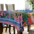 thumbnail image 5 of Yayeee Tablecloths 60" x 108" Rectangle Wrinkle Resistant Party Table Cover, Pink Floral Window, 5 of 8