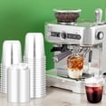 thumbnail image 4 of 50 Pcs Plastic Coffee Cups with Sip Lids, Disposable Plastic PET Crystal Cups with Strawless Lid for Iced Coffee, Smoothie, Cold Beverage, Party Catering Supplies, Drink Shop (Clear, 12 oz), 4 of 4