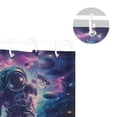 thumbnail image 5 of Yayeee Shower Curtain with Hooks 72"x72" Waterproof Fabric Bathroom Hanging Decor, Astronaut Pattern, 5 of 5