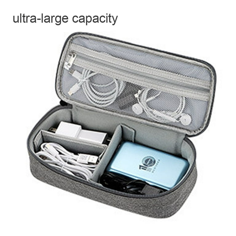 Travel Cord Organizer Case, Electronics Organizer Bag for Cable & Charger,  External Power Bank, Portable Hard Drive