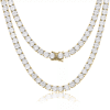 Cate & Chloe Priscilla 18k Yellow Gold Plated Necklace with Simulated Diamond Crystals for Women