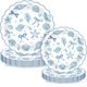 thumbnail image 1 of Platos de fiesta costeros Justforjoyful, 48 unidades, 18 y 23 cm, color azul, 1 of 7