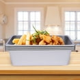 thumbnail image 2 of 6-Pack 6in Deep Pans 201 Stainless Steel Restaurant Hotel Pan Catering Food Pan Container Steam Table Pans for Commercial and Domestic 20.87x 12.99x 6in per Pan, 2 of 7