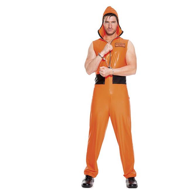 2 Piece Escaped Convict Orange Zip 