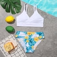 thumbnail image 1 of Bullpiano 8-12T Kids Girls Floral Print Swimsuits Teens Bathing Suits Two-Pieces Padded Beachwear Summer Hawaiian Swimwear, 1 of 9