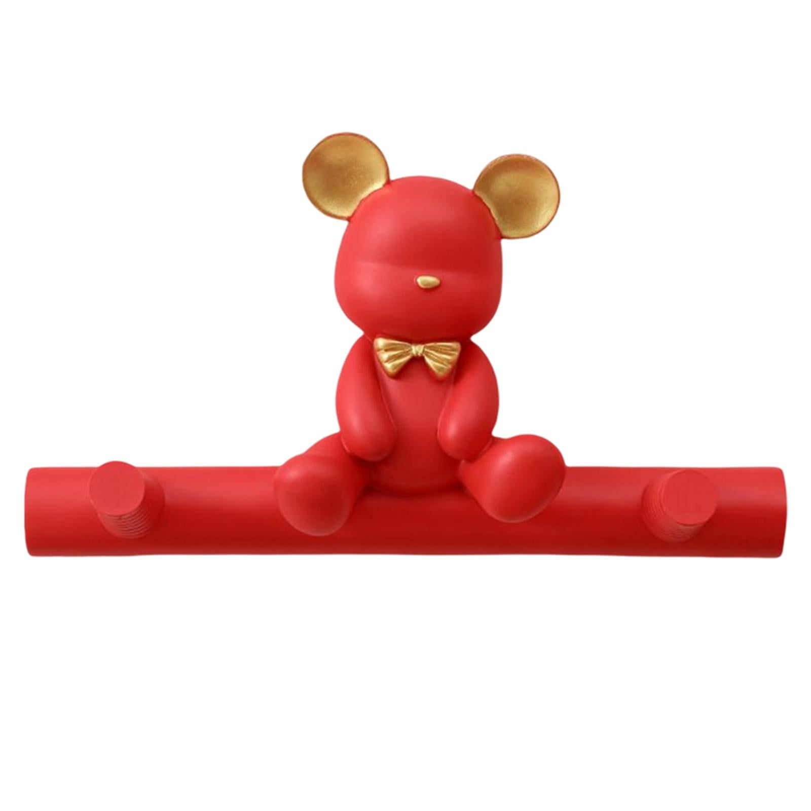 Cute Coat rack Mounted Bear Hanger Hanging Ornament Storage Statue