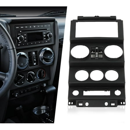 Instrument Panel Dash Center Bezel Trim Fit For 2007-2010 Jeep Wrangler
