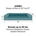 thumbnail image 2 of FurHaven Plush & Suede Full Support Orthopedic Sofa Pet Bed for Dogs & Cats - Deep Pool, Jumbo, 2 of 14