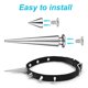 thumbnail image 4 of 40pcs Punk Studs Spikes Leather Craft Accessories Spike Studs for Clothing DIY, 4 of 4