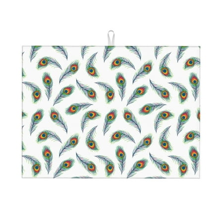 

Ocsxa Colorful Grass Dish Drying Mat for Kitchen Counter Coffee Bar Coffee Station Accessories Absorbent Coffee Mat Kitchen Drying Mat Easy Clean 18x24 Inch