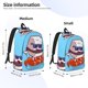 thumbnail image 2 of Disketp Sushi Salmon Surfing Mochila de Lona Estampada, Mochila Escolar de Viaje Ligera para Estudiantes y Portátil-Medium, 2 of 5