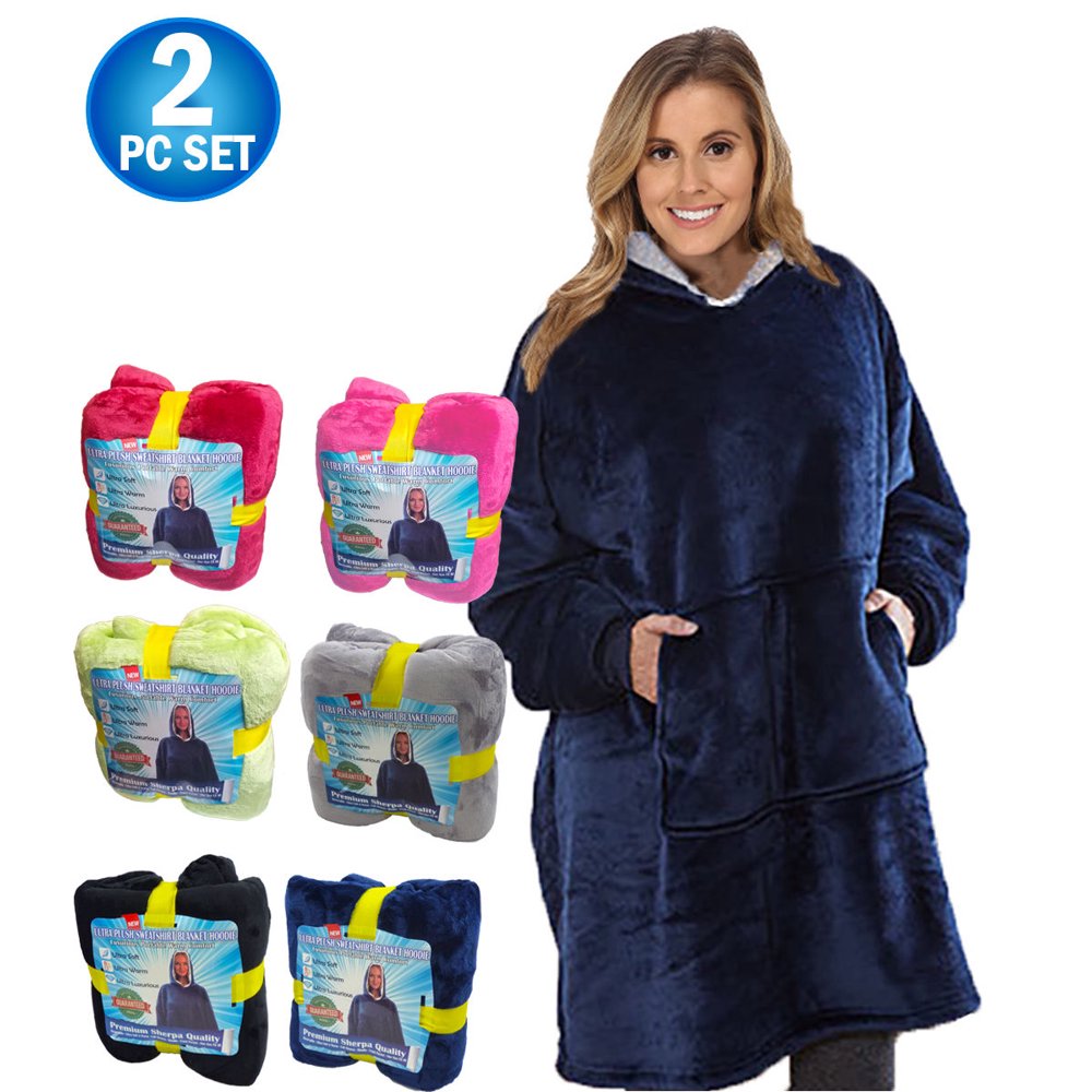 plush blanket hoodie allegro