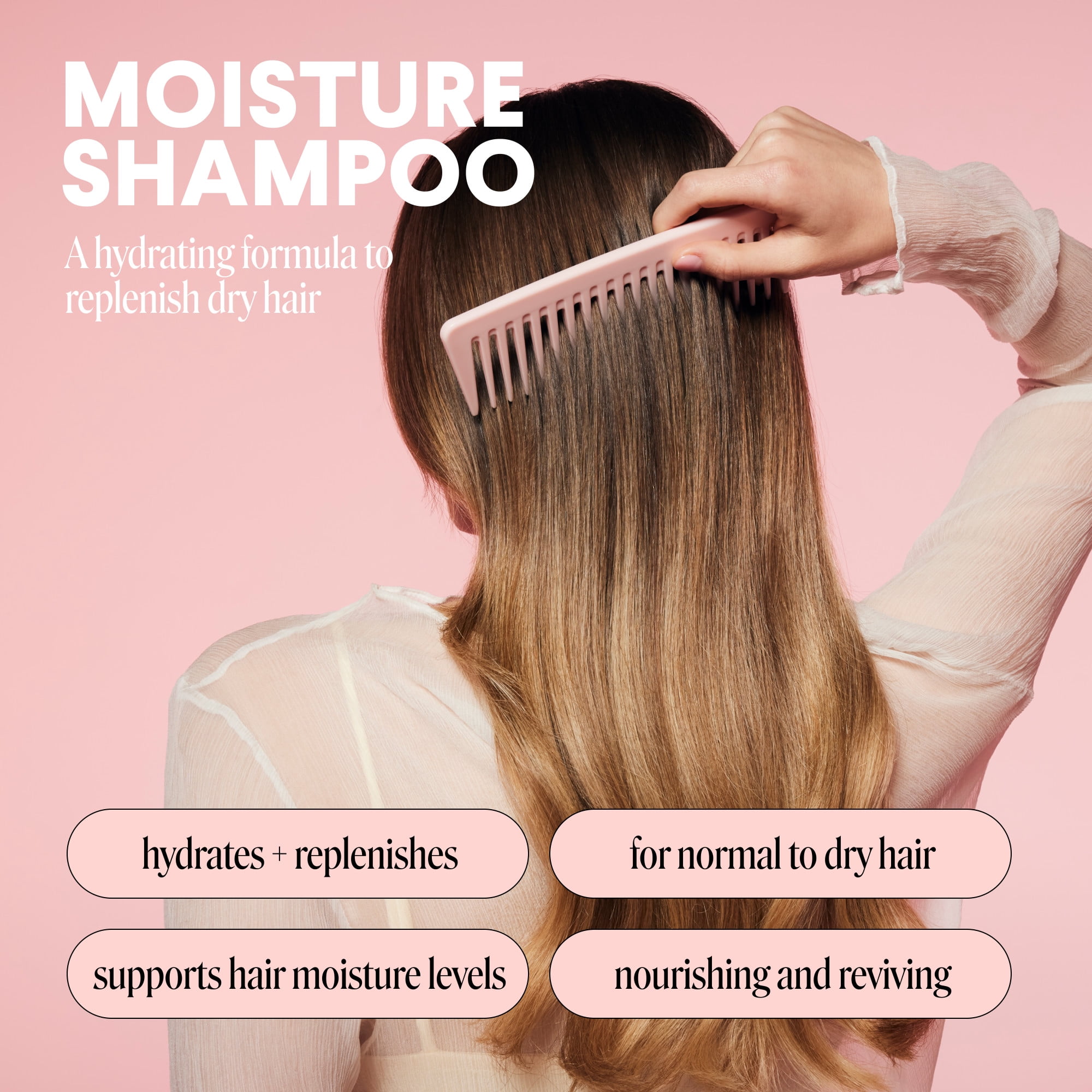 MONDAY Haircare Moisture Shampoo with Hyaluronic Acid & Shea Butter for Dry & Dull Hair 798 ml