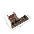 thumbnail image 2 of BESTYASH Casa De Resina Marrón Para Creativa Y De Escritorio, 2 of 6