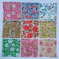 thumbnail image 2 of INDIANHANDICRAFTS 10 Pc Mix Lot Hand Block Print Napkin, 100% Cotton, 16x16 inch, Multicolor Floral, Square, Napkin, 2 of 4