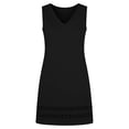 thumbnail image 6 of ClodeEU Women's V Neck Sleeveless A Line Mini Dress, Casual Summer Swing Dress Black,Women's Plus L, 6 of 6
